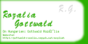 rozalia gottwald business card